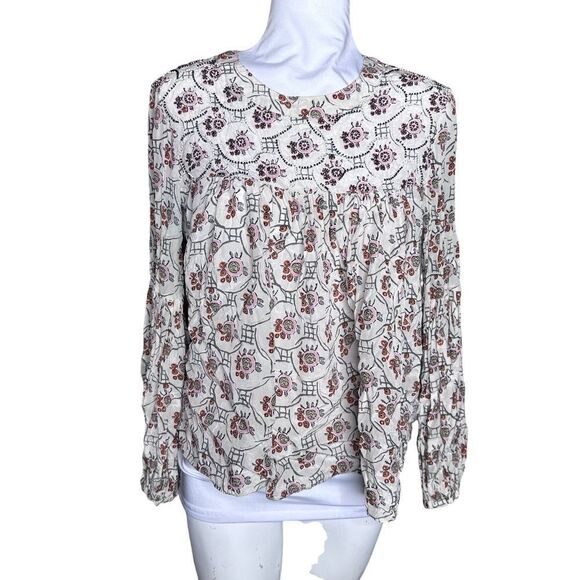 Anthro Floreat peasant blouse top 10 - Picture 1 of 14